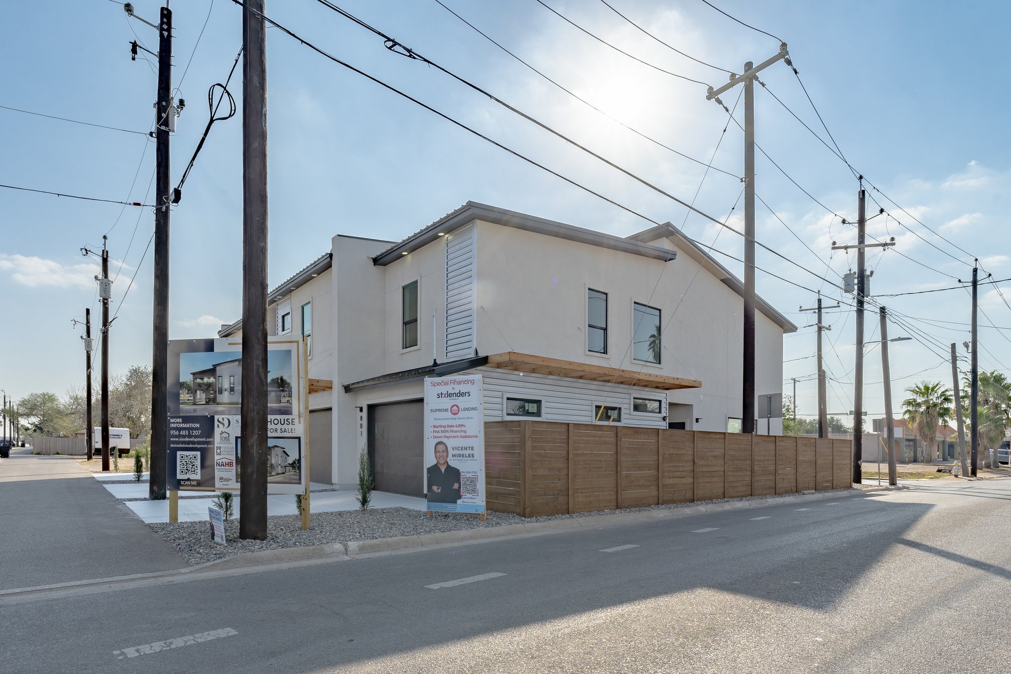 801 S 19½ · street view of modern townhome with shed roof