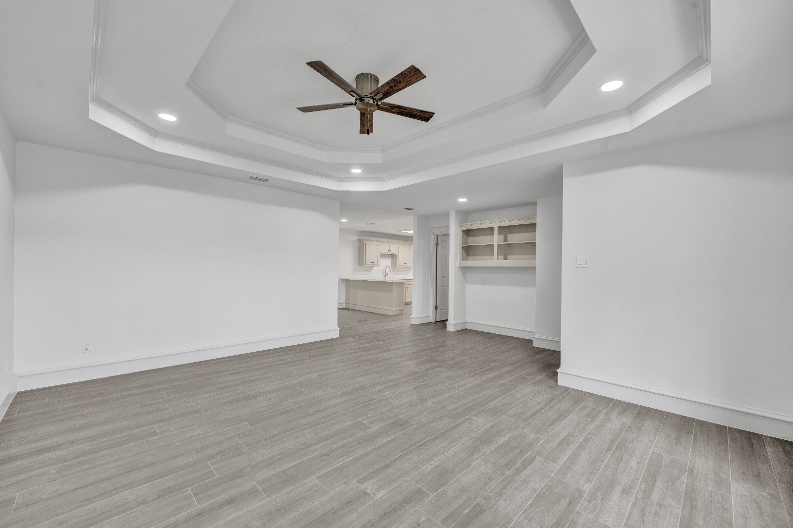 Casa 309 · living room with octagonal tray ceiling