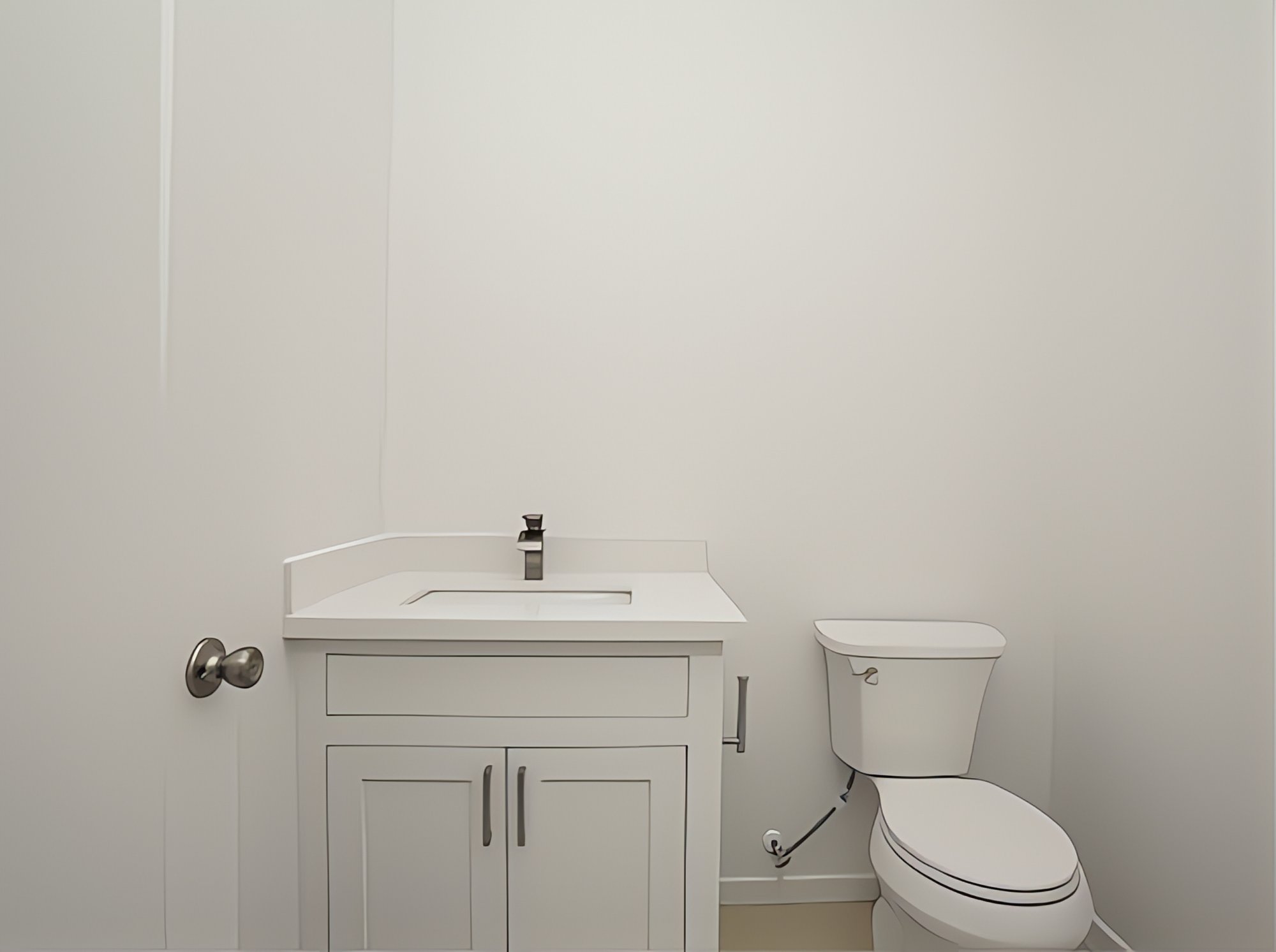 The Vincent · half bath with quartz vanity