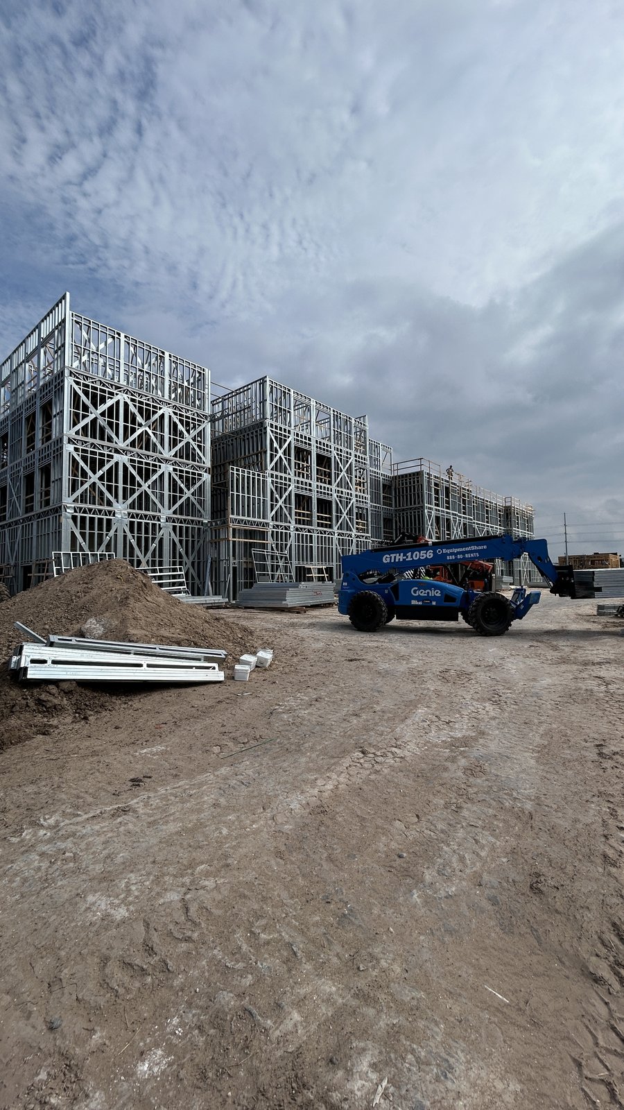 Avid-Candlewood Hotel cold-formed steel structure under construction in Mission, TX